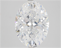 Natural Diamond 5.01 Carats, Oval with  Cut, D Color, SI2 Clarity and Certified by GIA