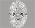 Natural Diamond 0.80 Carats, Oval with  Cut, D Color, VVS2 Clarity and Certified by GIA