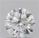 Natural Diamond 1.01 Carats, Round with Excellent Cut, J Color, SI1 Clarity and Certified by GIA