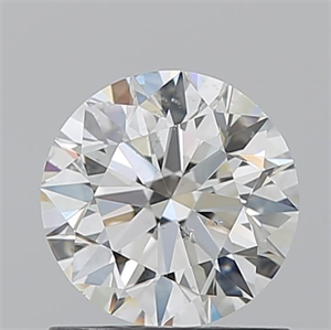 Picture of Natural Diamond 1.01 Carats, Round with Excellent Cut, J Color, SI1 Clarity and Certified by GIA