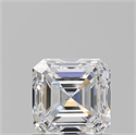 Diamante Natural 0.90 quilates, Asscher , Color E, claridad SI1 y certificado GIA