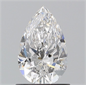 Natural Diamond 0.90 Carats, Pear with  Cut, E Color, VVS2 Clarity and Certified by GIA