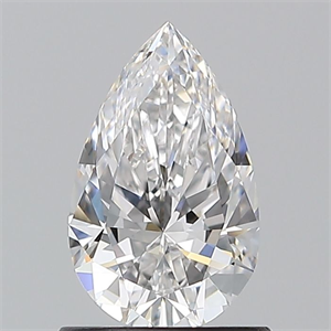 Picture of Natural Diamond 0.90 Carats, Pear with  Cut, E Color, VVS2 Clarity and Certified by GIA