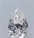 Diamante Natural 0.32 quilates, De pera , Color F, claridad VVS1 y certificado GIA