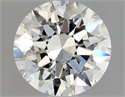 Natural Diamond 0.90 Carats, Round with Excellent Cut, I Color, SI1 Clarity and Certified by GIA