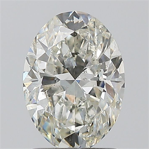 Picture of Natural Diamond 1.51 Carats, Oval with  Cut, I Color, SI2 Clarity and Certified by GIA