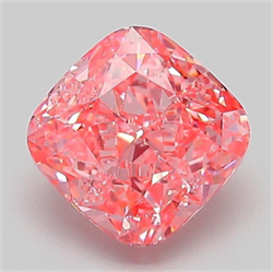 Picture of Lab Grown Diamond 2.04 Carats, CUSHION MODIFIED with  Cut, Fancy Vivid Pink Color, VS1 Clarity and Certified by IGI