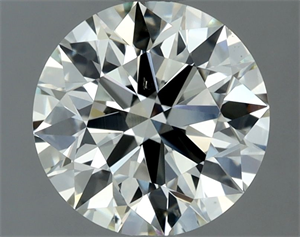 Picture of Natural Diamond 1.53 Carats, Round with Excellent Cut, L Color, VS2 Clarity and Certified by IGI