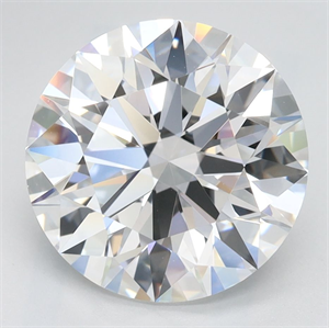 Picture of Lab Grown Diamond 3.31 Carats, Round with Ideal Cut, D Color, VVS1 Clarity and Certified by IGI