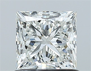 Picture of Natural Diamond 0.90 Carats, Princess with  Cut, I Color, VS1 Clarity and Certified by GIA