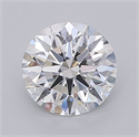 Lab Grown Diamond 1.53 Carats, Round with Ideal Cut, D Color, VVS2 Clarity and Certified by IGI