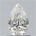 Natural Diamond 0.70 Carats, Pear with  Cut, H Color, VS1 Clarity and Certified by GIA