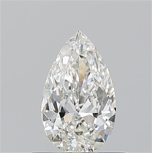 Picture of Natural Diamond 0.53 Carats, Pear with  Cut, I Color, VS2 Clarity and Certified by GIA