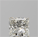 Natural Diamond 0.70 Carats, Princess with  Cut, J Color, VS2 Clarity and Certified by GIA