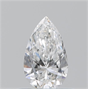 Natural Diamond 0.51 Carats, Pear with  Cut, E Color, VVS1 Clarity and Certified by GIA