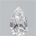 Diamante Natural 0.51 quilates, De pera , Color E, claridad VVS1 y certificado GIA