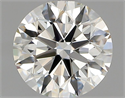Natural Diamond 0.74 Carats, Round with Excellent Cut, I Color, VVS2 Clarity and Certified by GIA