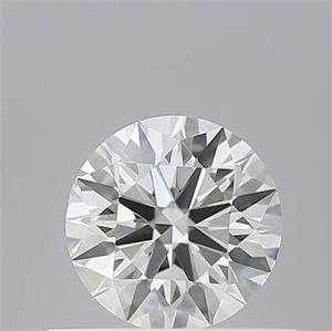 Picture of Natural Diamond 0.50 Carats, Round with Excellent Cut, G Color, VVS2 Clarity and Certified by IGI