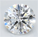 Lab Grown Diamond 2.67 Carats, Round with Excellent Cut, D Color, FL Clarity and Certified by GIA