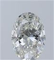 Natural Diamond 1.50 Carats, Oval with  Cut, I Color, SI2 Clarity and Certified by GIA