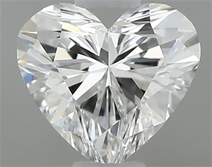 Picture of Natural Diamond 0.40 Carats, Heart with  Cut, F Color, VVS1 Clarity and Certified by GIA
