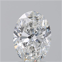 Natural Diamond 1.20 Carats, Oval with  Cut, G Color, SI1 Clarity and Certified by GIA
