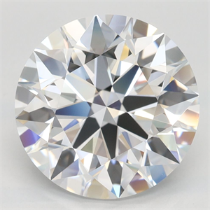 Picture of Lab Grown Diamond 4.18 Carats, Round with Excellent Cut, D Color, FL Clarity and Certified by GIA