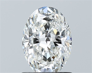 Picture of Natural Diamond 1.01 Carats, Oval with  Cut, F Color, VS1 Clarity and Certified by GIA