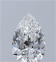Natural Diamond 0.50 Carats, Pear with  Cut, E Color, VVS1 Clarity and Certified by GIA