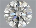 Natural Diamond 1.12 Carats, Round with Excellent Cut, J Color, VS1 Clarity and Certified by GIA