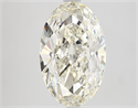 Natural Diamond 3.01 Carats, Oval with  Cut, K Color, VVS1 Clarity and Certified by GIA