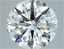 Natural Diamond 2.09 Carats, Round with Excellent Cut, D Color, VVS1 Clarity and Certified by GIA