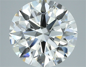 Picture of Natural Diamond 2.09 Carats, Round with Excellent Cut, D Color, VVS1 Clarity and Certified by GIA