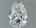 Diamante Natural 0.50 quilates, De pera , Color H, claridad SI1 y certificado GIA