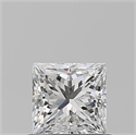 Natural Diamond 0.71 Carats, Princess with  Cut, F Color, VS2 Clarity and Certified by GIA