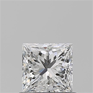 Picture of Natural Diamond 0.71 Carats, Princess with  Cut, F Color, VS2 Clarity and Certified by GIA