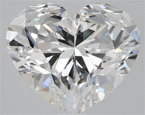 Picture of Natural Diamond 1.71 Carats, Heart with  Cut, D Color, VVS1 Clarity and Certified by GIA