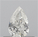 Natural Diamond 0.32 Carats, Pear with  Cut, G Color, SI2 Clarity and Certified by IGI