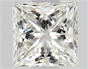 Natural Diamond 0.51 Carats, Princess with  Cut, J Color, IF Clarity and Certified by GIA