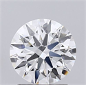 Lab Grown Diamond 1.52 Carats, Round with Excellent Cut, E Color, VVS2 Clarity and Certified by GIA