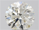 Natural Diamond 3.01 Carats, Round with Excellent Cut, I Color, VS2 Clarity and Certified by IGI