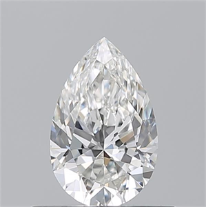 Picture of Natural Diamond 0.50 Carats, Pear with  Cut, G Color, VVS1 Clarity and Certified by GIA