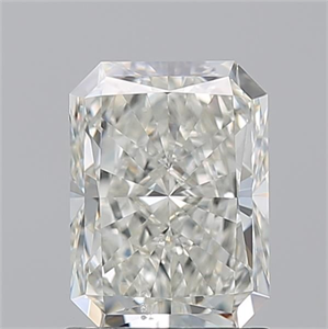 Foto Diamante Natural 1.50 quilates, Radiante , Color J, claridad SI1 y certificado GIA de