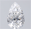 Diamante Natural 0.74 quilates, De pera , Color F, claridad VVS2 y certificado GIA