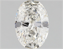 Natural Diamond 1.01 Carats, Oval with  Cut, H Color, I1 Clarity and Certified by GIA