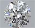 Natural Diamond 4.40 Carats, Round with Excellent Cut, I Color, VS2 Clarity and Certified by GIA