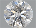 Natural Diamond 0.81 Carats, Round with Excellent Cut, D Color, SI2 Clarity and Certified by GIA