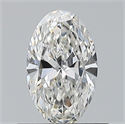 Natural Diamond 0.50 Carats, Oval with  Cut, G Color, VVS2 Clarity and Certified by GIA