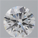 Lab Grown Diamond 3.56 Carats, Round with Ideal Cut, D Color, VVS2 Clarity and Certified by IGI