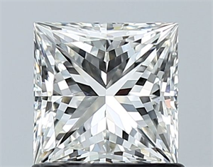 Picture of Natural Diamond 1.01 Carats, Princess with  Cut, G Color, VS1 Clarity and Certified by GIA